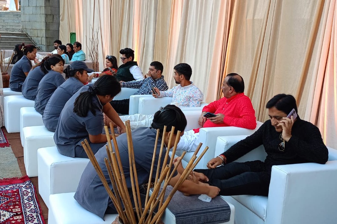 spa for wedding party
